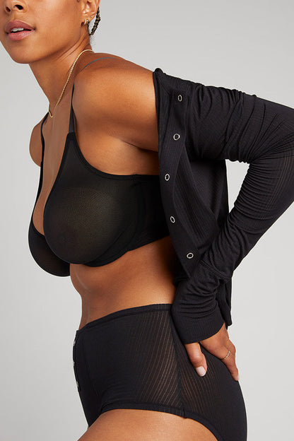 Sieve Demi Bra in Black