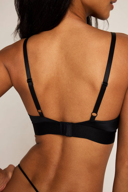 Glacé Triangle Bra in Buff + Black (Pack)