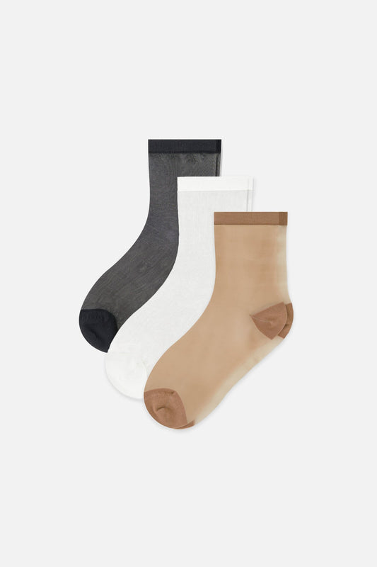 Fancy Mesh Sock in Essential (Pack)