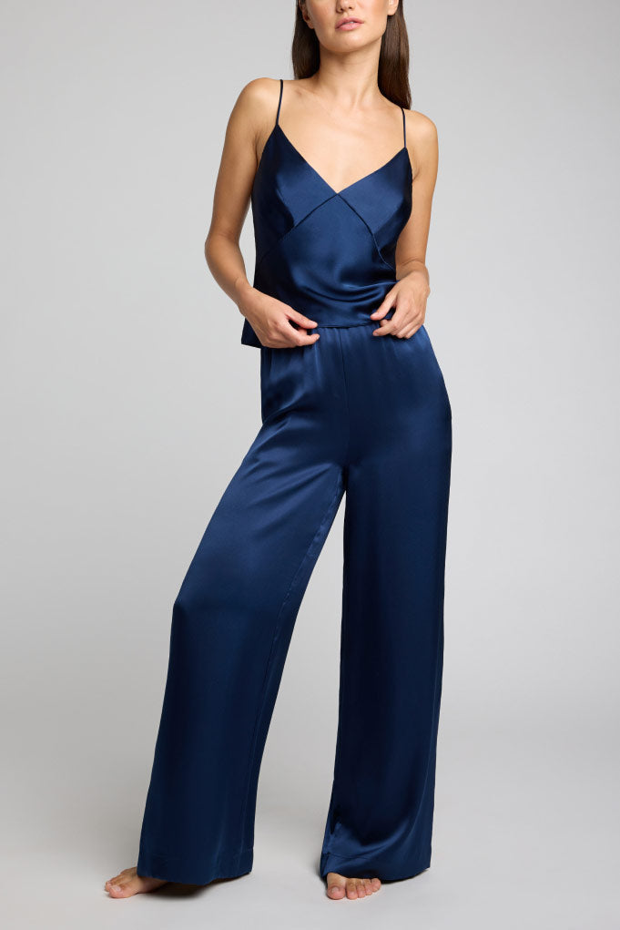 Eclipse Washable Silk Cami in Navy
