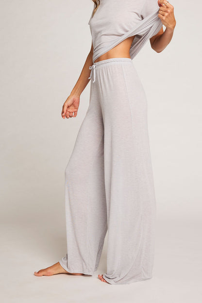 Fino Featherweight Cashmere Track Pant in Heather Grey