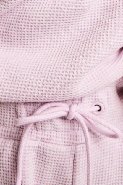 Waffle Knit Jogger in Lilac