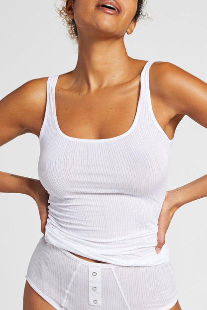 Whipped A-Top in White