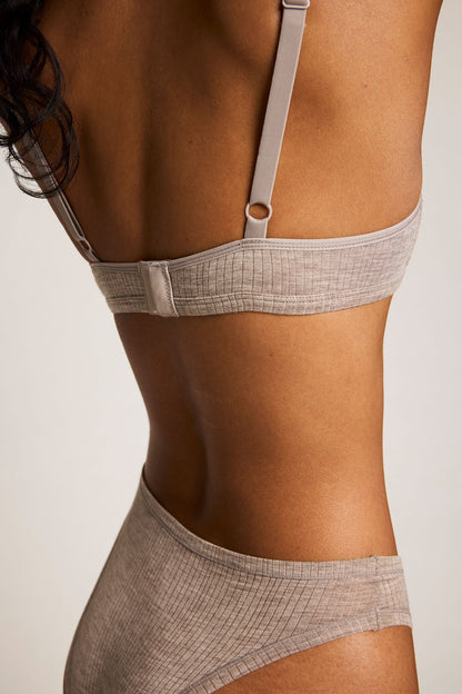 Whipped Non-Wire Bra in Mink