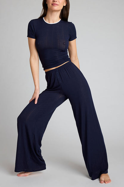 Whipped Track Pant in Navy