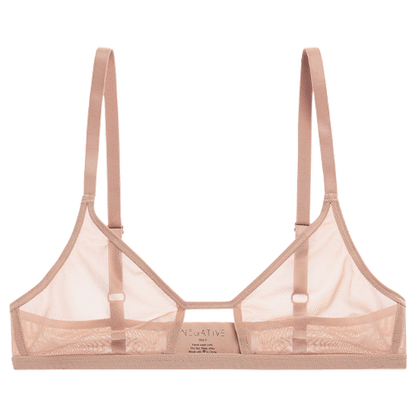 Sieve Cutout Bra in Buff