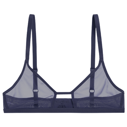 Sieve Cutout Bra in Navy
