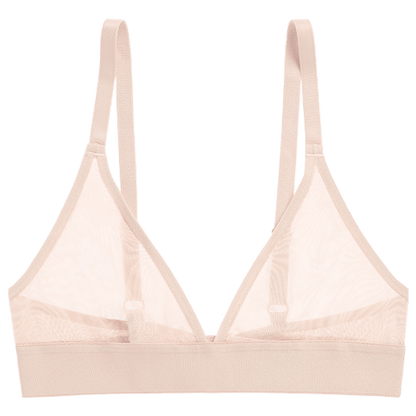 Sieve Triangle Bra in Peach