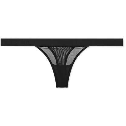 Sieve Thong in Black