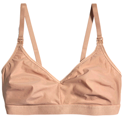 Silky Nursing Bra in Buff