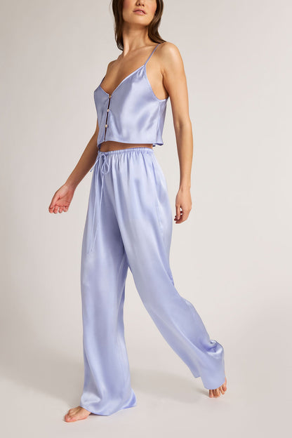 Eclipse Washable Silk Drawstring Pant in Muse