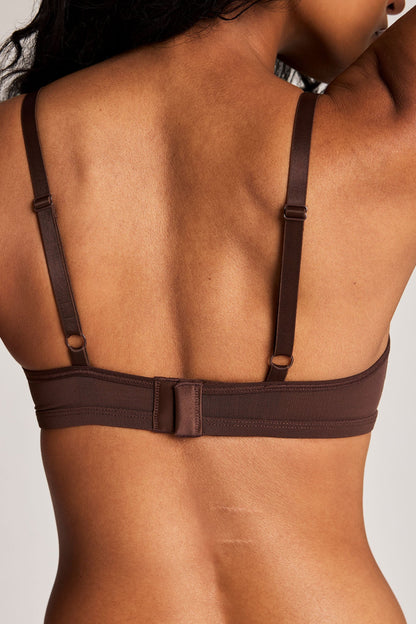 Sieve Non-Wire Bra in Espresso