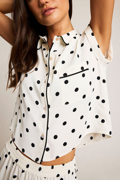 Supreme Short Sleeve Shirt in Black Dot