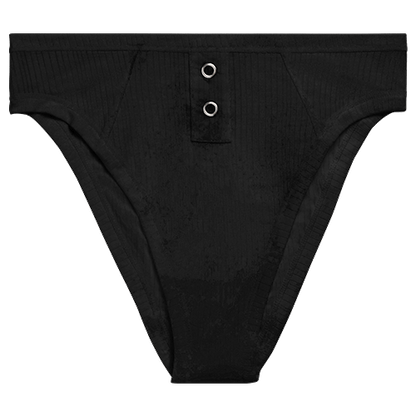 Whipped French Cut Brief in Black