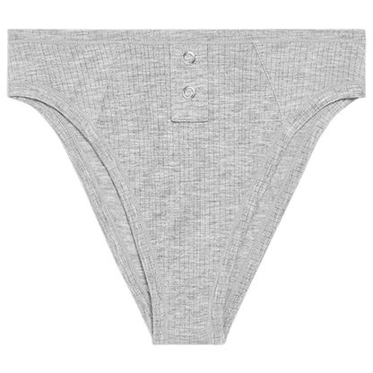 Whipped French Cut Brief in Heather Grey